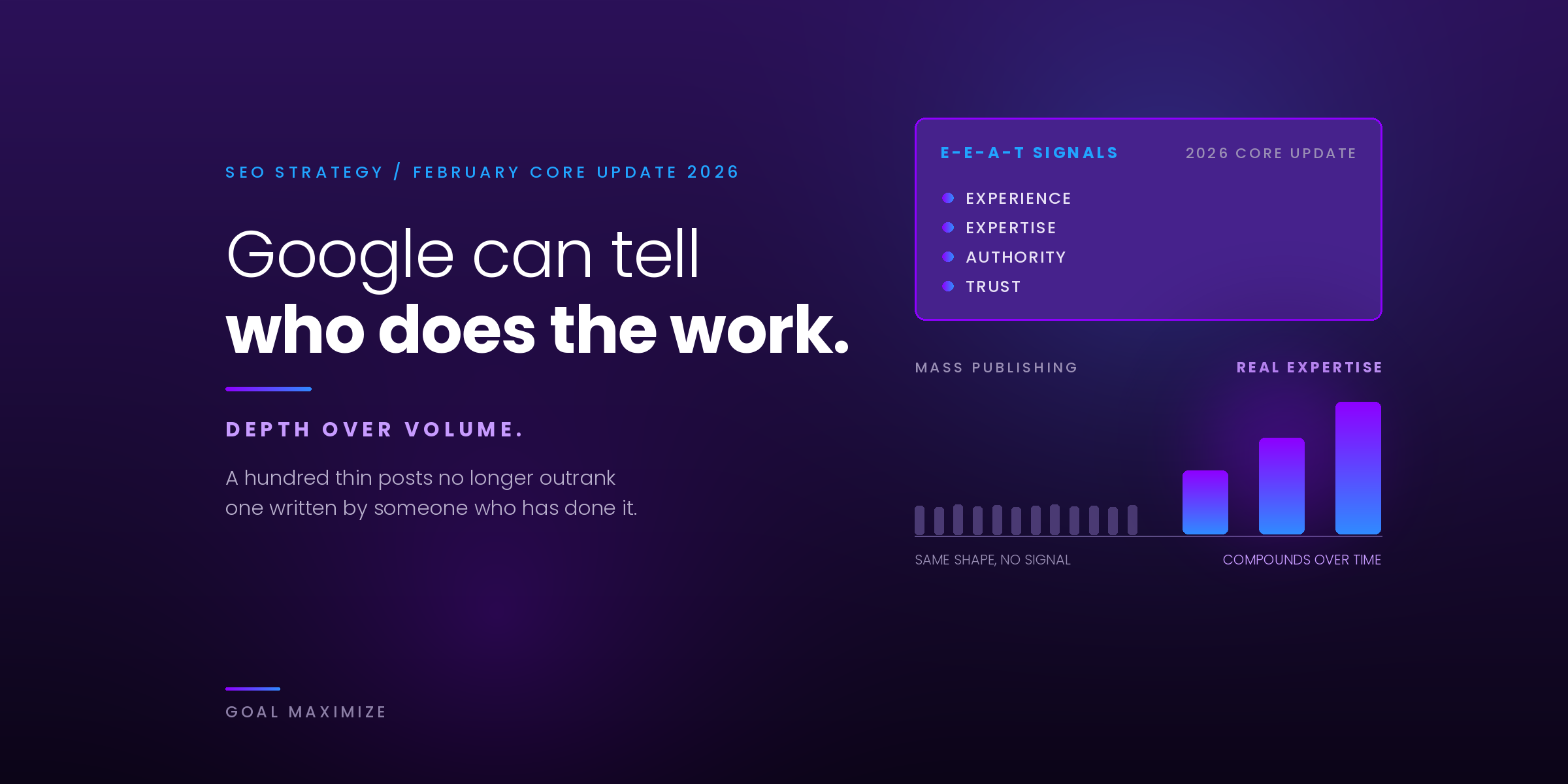 Why Google Rewards Real Expertise Over Mass Content Publishing