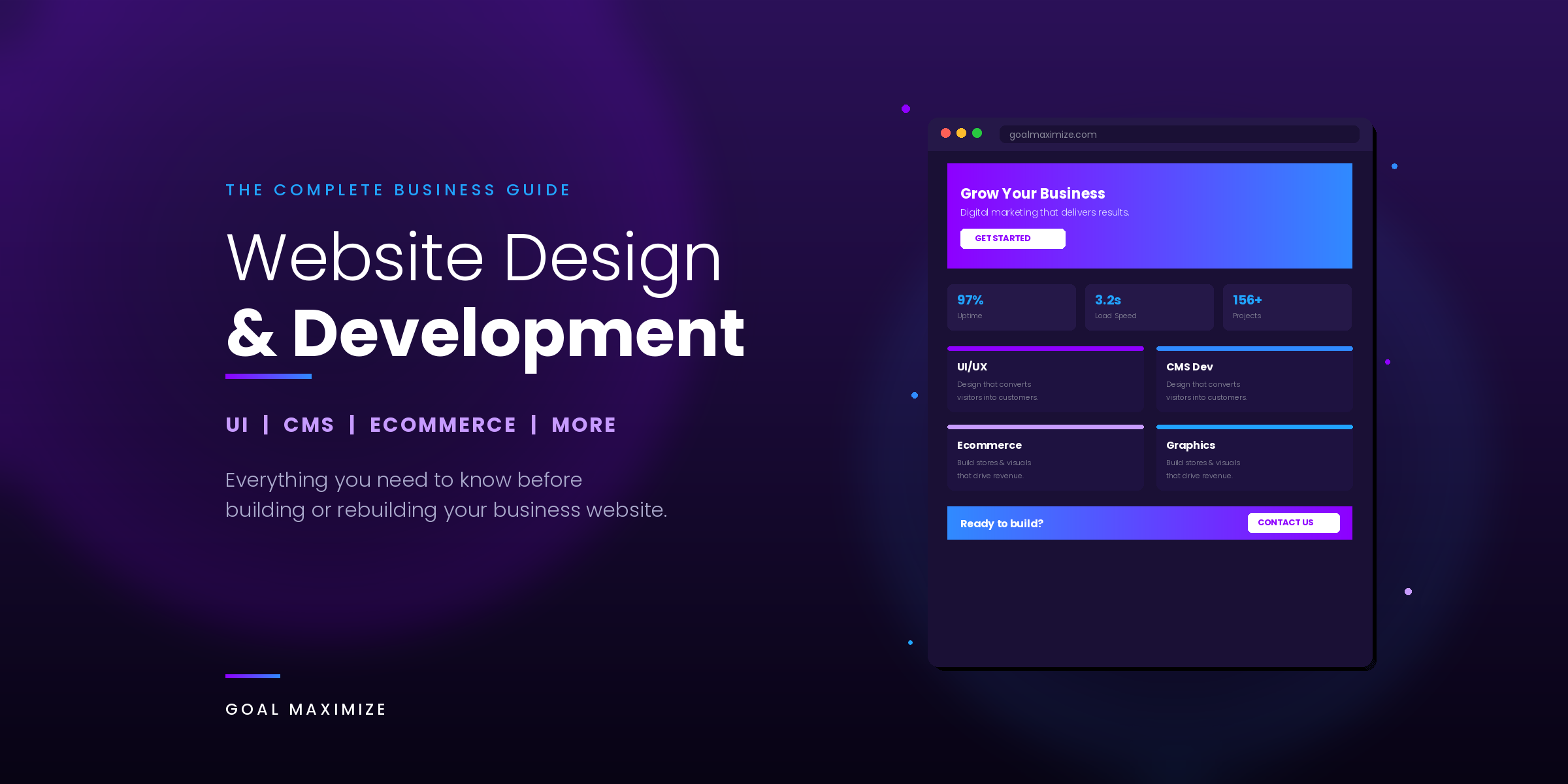 Website Design and Development Business Guide Featured Image Website Design & Development: The Complete Business Guide (UI, CMS, Ecommerce & More)