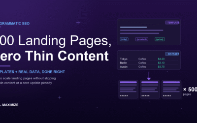 Programmatic SEO Explained: 500 Landing Pages, Zero Thin Content