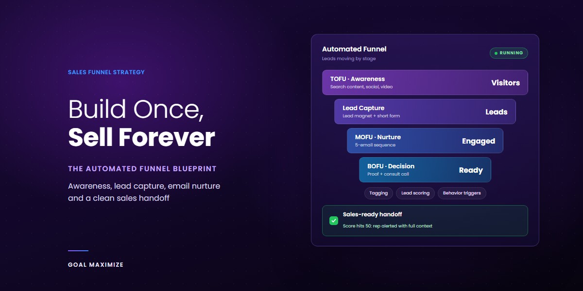 Build Once, Sell Forever: The Automated Sales Funnel Blueprint