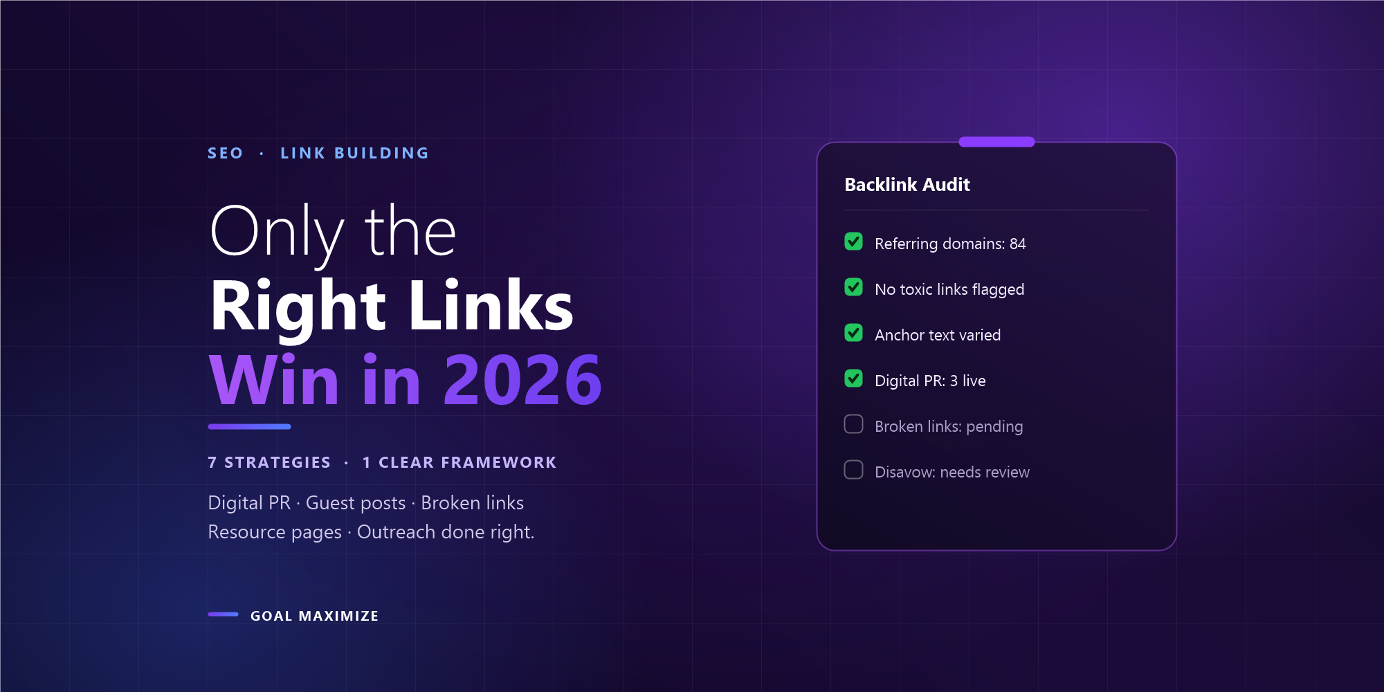 The Only Link Building Strategies Worth Your Time in 2026