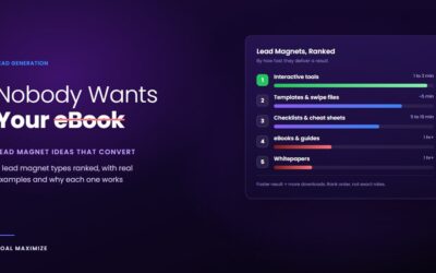 Nobody Wants Your eBook. Here’s What They’ll Actually Download (Lead Magnets That Work)